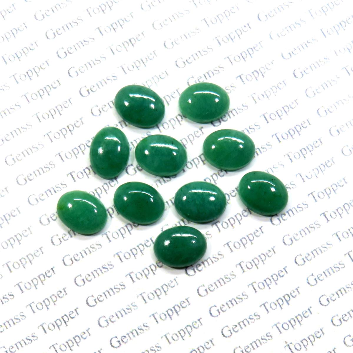 Emerald 8x10 mm Oval Cabochon